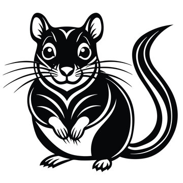 recommend clip art: Gerbil animal vector logo icon design template