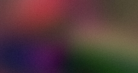 Grainy banner background red purple blue green abstract retro grainy gradient background noise texture effect backdrop design poster design