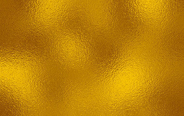 Gold foil glass texture background. Abstract gradient bright light reflection and shiny rough texture surface. Glass effect background 