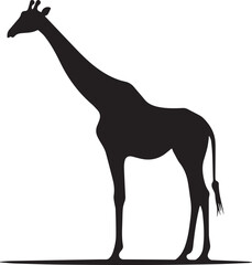 giraffe silhouette vector