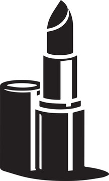 recommend clip art: lipstick silhouette vector logo and icon black and white