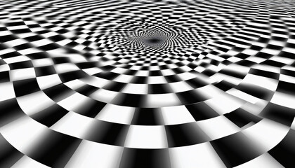 Naklejka premium Mind-bending optical illusion patterns, where shapes and lines appear to shift and move as you look at them, creating a dynamic effect