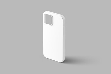 Phone Case Mockup on Grey Background