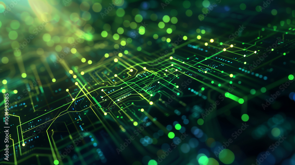 Poster futuristic cyber tech background with floating holographic data interfaces, transparent digital laye