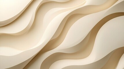 Obraz premium Soft Beige Wavy Texture Background
