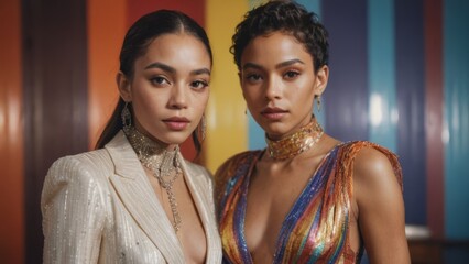 a mixed race lgbtq couple candid 01