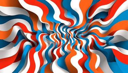 Obraz premium Mind-bending optical illusion patterns, where shapes and lines appear to shift and move as you look at them, creating a dynamic effect