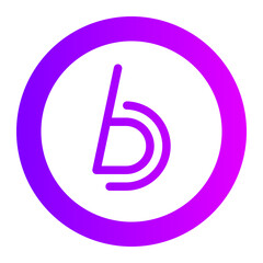 blue ray television gradient icon