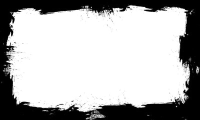 black lines frame border brushed painting artistic grunge graphic element