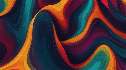 Abstract Colorful Swirls