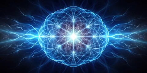 rendering of energy flows from center, energy, flows, central, composition, abstract, futuristic, digital, technology