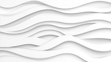 Fototapeta premium Discover the beauty of a sleek white abstract wave, merging modern design with clean simplicity for any space.