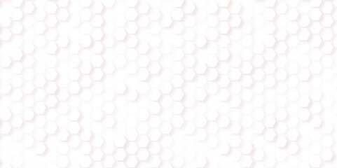 Futuristic abstract honeycomb mosaic white background. geometric mesh cell texture. White Hexagonal Background. Luxury White Pattern.
