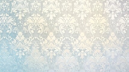 Elegant Damask Pattern in White and Grey