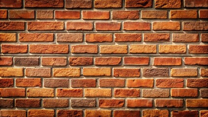 Obraz premium Close up shot of a realistic brick texture background, brick, wall, red, pattern, architecture, construction, material, background