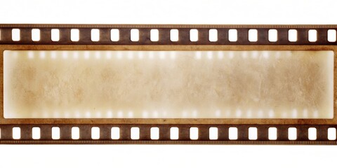 A poorly developed 35mm film strip with visible defects , underexposed, wrong, isolated, smear marks, scratches, dust