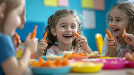 “Happiness Served Fresh: School Lunch Delight”