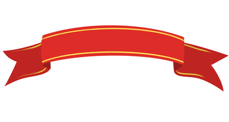 Red banner ribbon, Christmas decoration ribbon, christmas elements