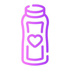 baby powder Line Gradient Icon