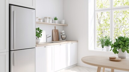 Scandinavian Kitchen Organization - Bright and Airy Space with Natural Materials Simple Aesthetics and Functional Design for Modern Living