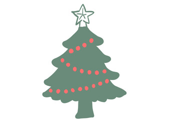 シンプルで可愛いクリスマスツリー