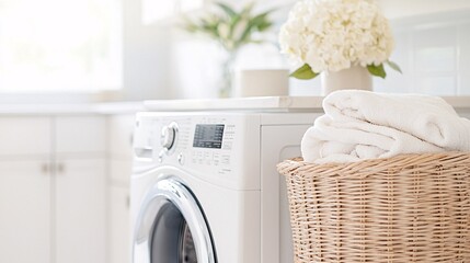 Bright and Functional Traditional Laundry Room with Smart Storage Solutions - Organized Space for Efficient Workflow and Tidy Living