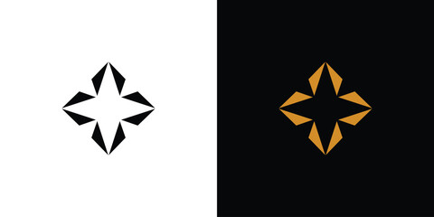 Modern and elegant star logo design © Rusly
