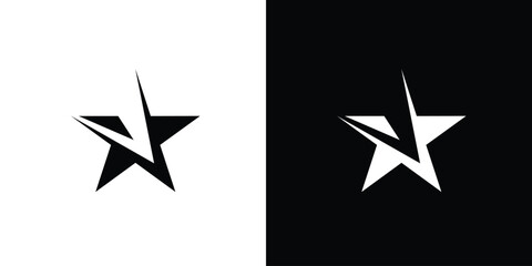 Modern and unique star logo design 2