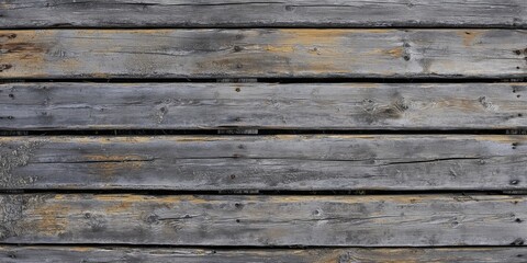 Fototapeta premium A wooden board with a lot of scratches and dents. The board is old and worn, but it still has a certain charm to it.