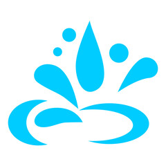 Naklejka premium Water splash icon