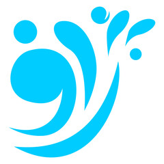 Water splash logo