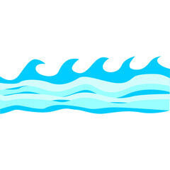 Wave blue vector illustration