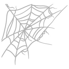 Scary spider web vector