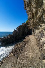 新潟 角田岬灯台　判官舟かくし