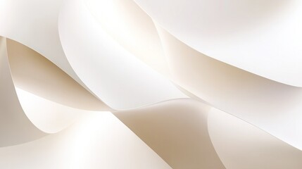 Abstract soft curves in white tones creating a serene and elegant background.