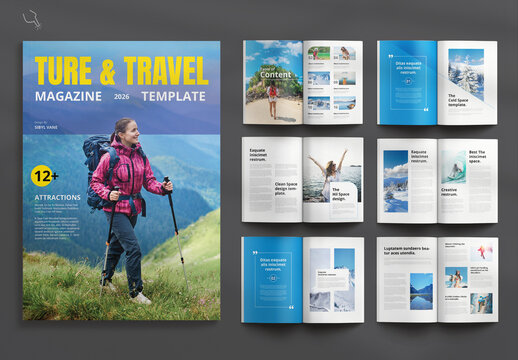 Tour & Travels Magazine Template