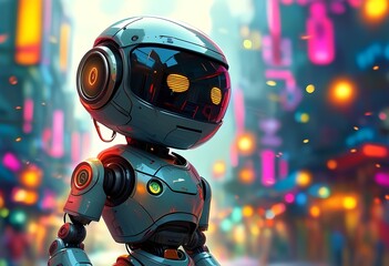 Fototapeta premium robot virtual pet