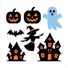 Fototapeta premium halloween set
