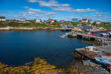 Beautiful Peggy's Cove town in Nova Scotia