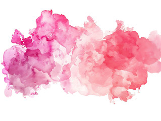 Fototapeta premium Abstract Pink Watercolor on White Background