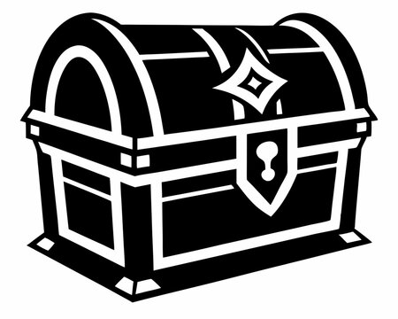 recommend clip art: a treasure chest full of gold and coin vector silhouette,  Jewels Box Cut File ,Diamonds Stencil ,Treasure Hunting silhouette vector