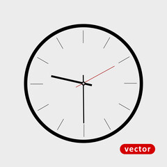 Simple Clock Element Icon 