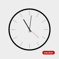 Simple Clock Element Icon 