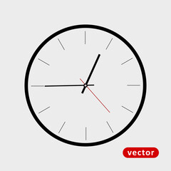 Simple Clock Element Icon 