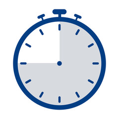 Timer icon on white background 