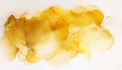 abstract yellow or gold watercolor background. art hand paint