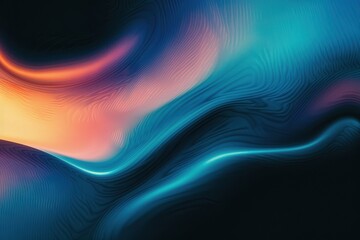 Fototapeta premium Abstract blue & orange waves