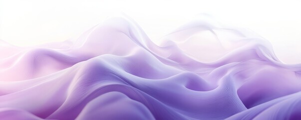Obraz premium Abstract waves of soft pastel purple fabric