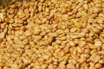Coffee beans,In the ferment and wash method of wet processing