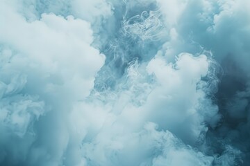 Abstract blue & white smoke